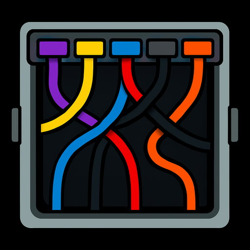 cablePanel among us.
In-Game asset.  2d.  High contrast.  No shadows