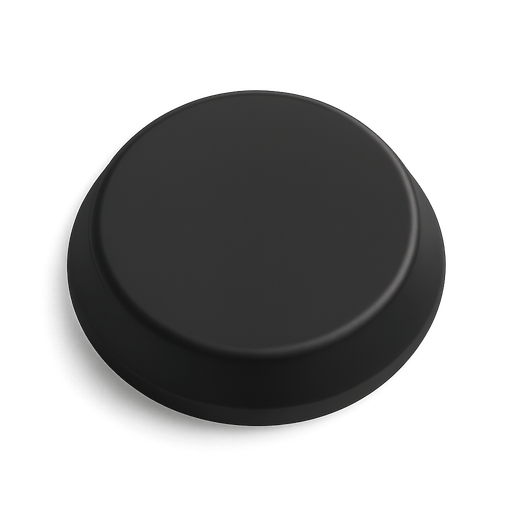 Keyboard button (black). No background. Transparent background. Blank background. Shadows. 3d. In-Game asset. Top angle.
