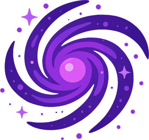 Purple galaxy.
In-Game asset.  2d.  High contrast.  No shadows
