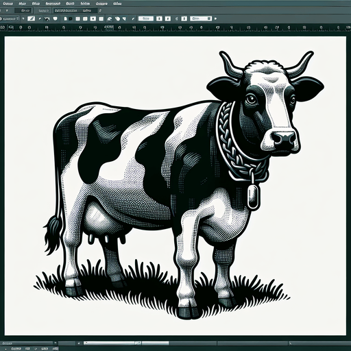 cow.
Single Game Texture.  In-Game asset.  2d.  Blank background.  High contrast.  No shadows