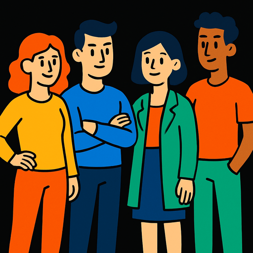 people.
In-Game asset.  2d.  High contrast.  No shadows