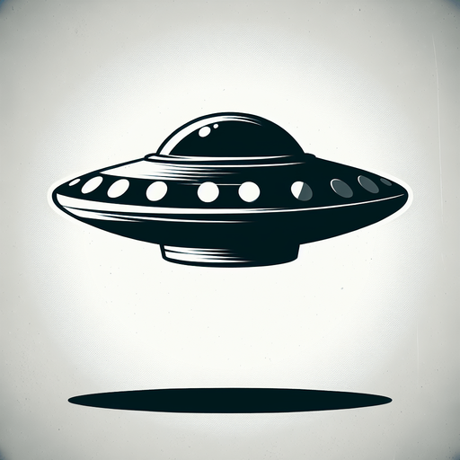 game flying saucer.
Single Game Texture.  In-Game asset.  2d.  Blank background.  High contrast.  No shadows