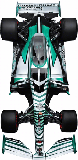 türkizzöld csik a kocsi orrának oldalain