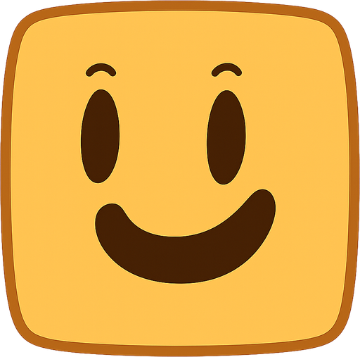 Cute Cube
. No background. Transparent background. Blank background. No shadows. 2d. In-Game asset. flat