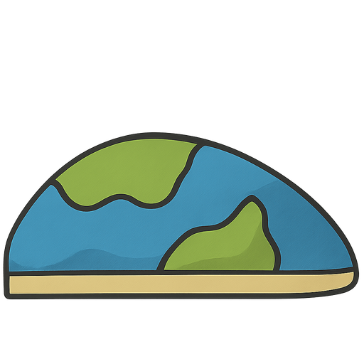 dünyanın bir bölümünün yüzeyi. No background. Transparent background. Blank background. No shadows. 2d. In-Game asset. flat
