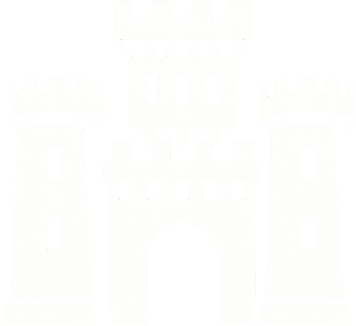 sade 1 tane kraliyet kalesi 2 tane gözcü yeri olsun beyaz renkte olsun.
In-Game asset.  2d.  High contrast.  No shadows