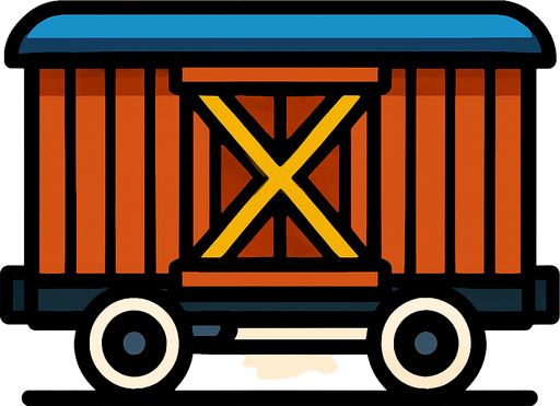 Vagon.
In-Game asset.  2d.  High contrast.  No shadows