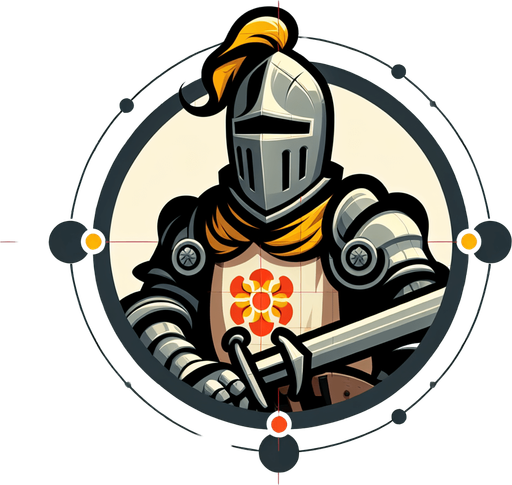 An animated image a medieval knight.
Single Game Texture. In-Game asset. 2d. Blank background. High contrast. No shadows.