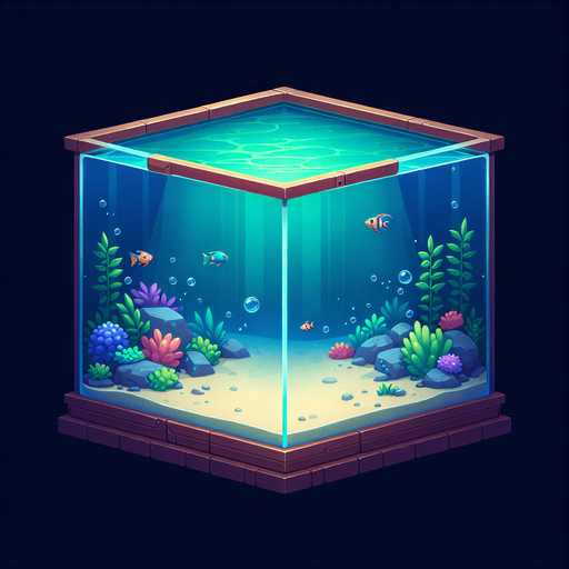 фон аквариума без рыб
Single Game Texture. In-Game asset. 2d. Blank background. High contrast. No shadows.