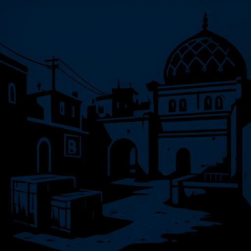 dust 2 dark.
In-Game asset.  2d.  High contrast.  No shadows