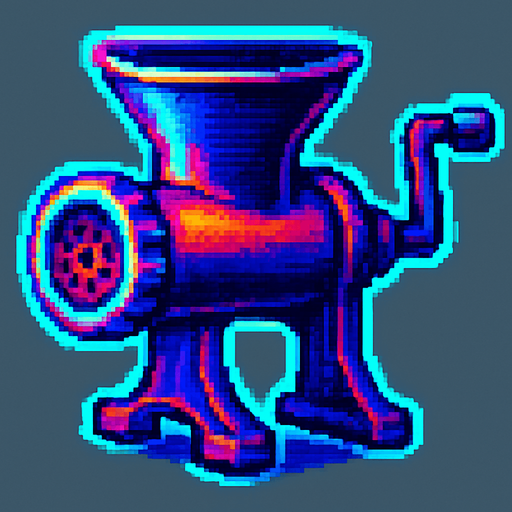 A meat grinder.