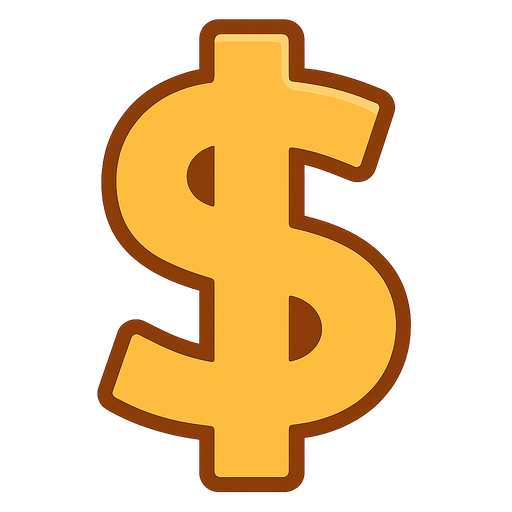 money icon 2d. No background. Transparent background. Blank background. No shadows. 2d. In-Game asset. flat