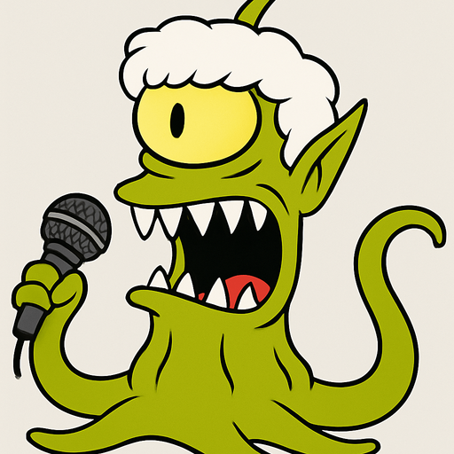 Make my character have cute white hair and make him hold a microphone