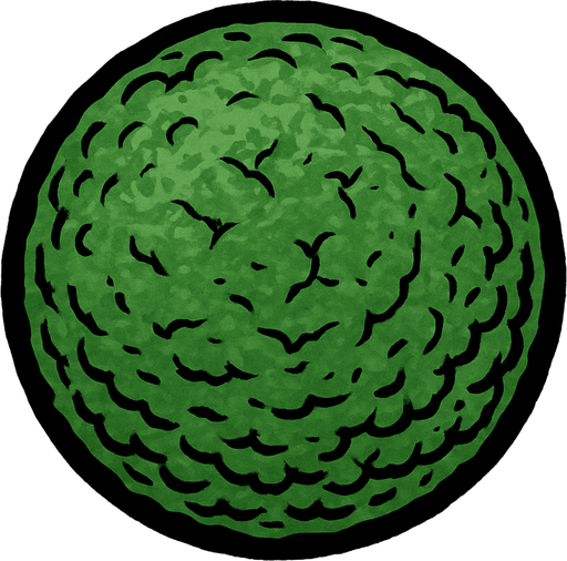 circular green rough skin.
In-Game asset.  2d.  High contrast.  No shadows. cartoon. comic. drawed