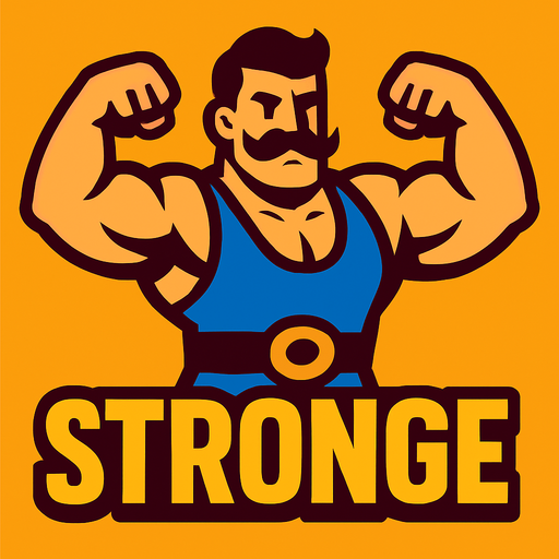 Stronge.
In-Game asset.  2d.  High contrast.  No shadows