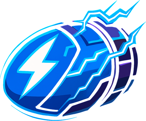 Bala electrica futurista.
In-Game asset.  2d.  High contrast.  No shadows