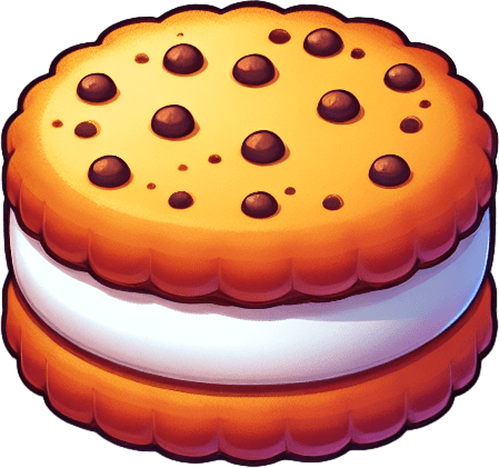 Biscuit Clicker: The Ultimate Indulgence!.
Single Game Texture. In-Game asset. 2d. Blank background. High contrast. No shadows.