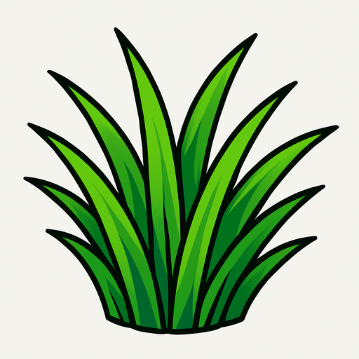 grass.
In-Game asset.  2d.  High contrast.  No shadows