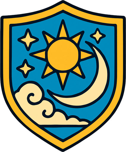 escudo celestial.
In-Game asset.  2d.  High contrast.  No shadows