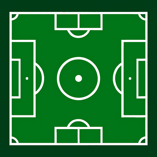 soccer field 2d ingame asset high contrast no shadows.
In-Game asset.  2d.  High contrast.  No shadows