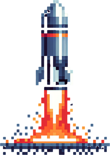 8-bit. 2d. fire from a thruster. vertical position. no background. in game asset..
Single Game Texture. In-Game asset. 2d. Blank background. High contrast. No shadows.