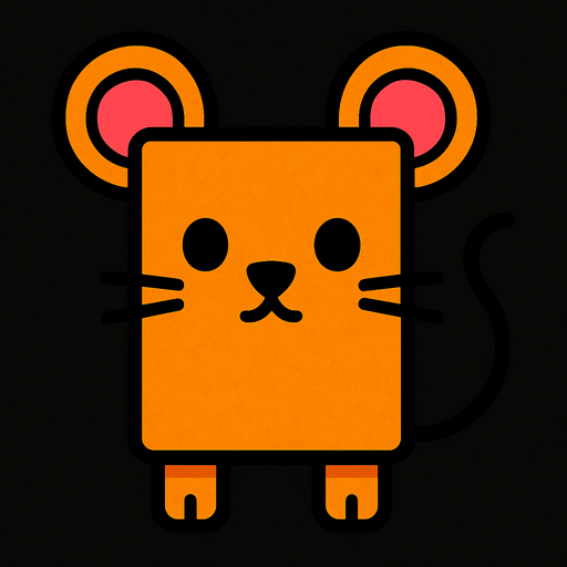 mause but square.
In-Game asset.  2d.  High contrast.  No shadows