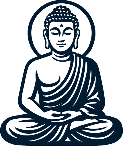 buddha.
In-Game asset.  2d.  High contrast.  No shadows