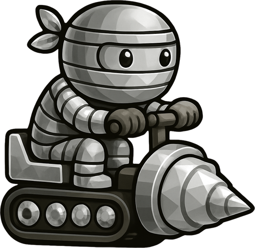 Same ninja character, with silver color