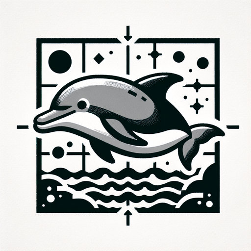 dolphin.
Single Game Texture.  In-Game asset.  2d.  Blank background.  High contrast.  No shadows