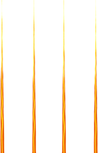 make flames thinner and more straight and even, align the flames exactly on the lines on the lane edges