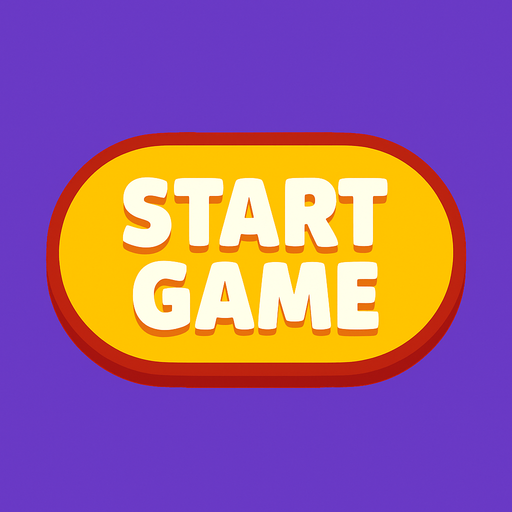 Start game button.
In-Game asset.  2d.  High contrast.  No shadows