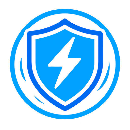 an Symbol for an Shield Force shield of electric power.
In-Game asset.  2d.  High contrast.  No shadows