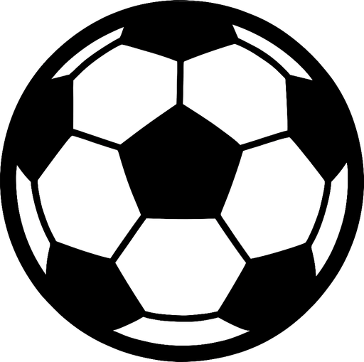 Fotbal bal.
In-Game asset.  2d.  High contrast.  No shadows