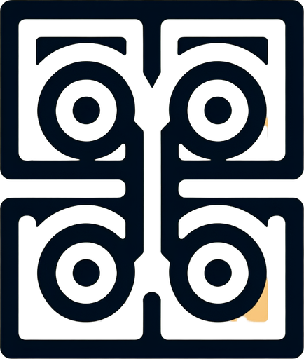 rectangle with two eyes.