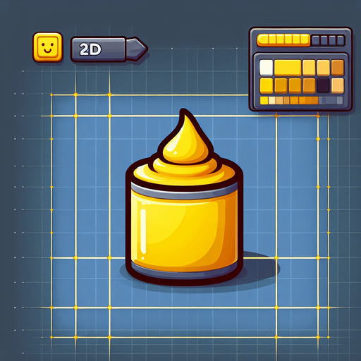 yellow mustard.
Single Game Texture. In-Game asset. 2d. Blank background. High contrast. No shadows.