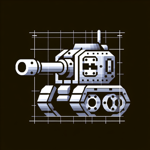 A turret.
Single Game Texture. In-Game asset. 2d. Blank background. High contrast. No shadows.