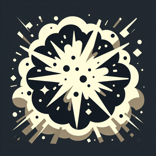 explosion.
Single Game Texture. In-Game asset. 2d. Blank background. High contrast. No shadows.