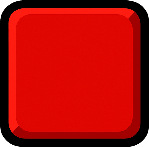 Red block.
In-Game asset.  2d.  High contrast.  No shadows