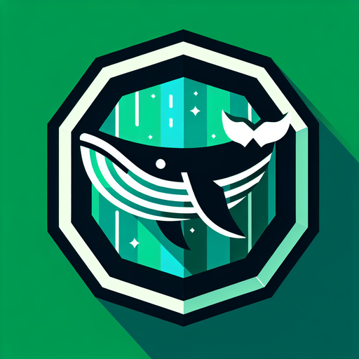 whale head in octogonal box with green background asset.
Single Game Texture.  In-Game asset.  2d.  Blank background.  High contrast.  No shadows