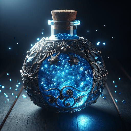 blue potion
a blue potion