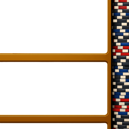 Turn the right bumper side of the table into a long set of poker chips seen from the top that spans the entire length