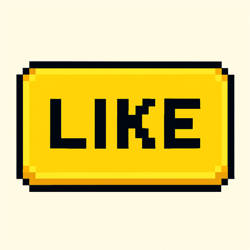 make a yellow 2d pixel like button.
In-Game asset.  2d.  High contrast.  No shadows