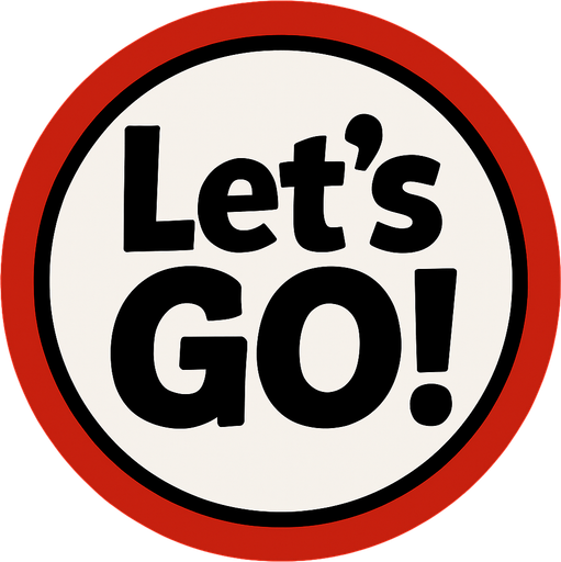 Letars GO! dentro del circulo.