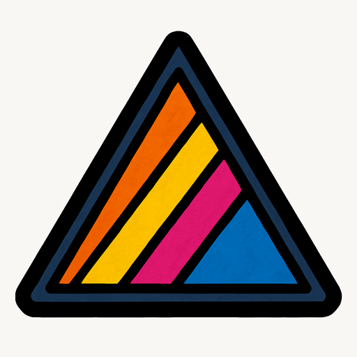 triangulo.
In-Game asset.  2d.  High contrast.  No shadows