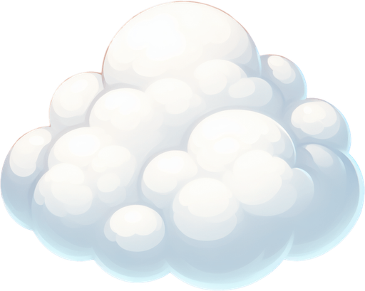 bulut beyaz pofuduk 2d oyun detailles.
Single Game Texture.  In-Game asset.  2d.  Blank background.  High contrast.  No shadows