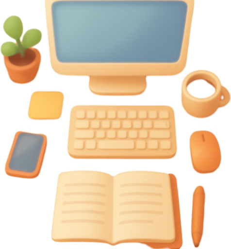 A blurred background in aspect ratio 9/16 showing an office from above. Cute soft graphics. soft ambient light. semi-matte to satin surfaces. naturalistic with slight saturation boost colors. Tone is premium, friendly, clean with lifestyle or service-oriented appeal.
In-Game asset.  2d.  High contrast.  No shadows. top down. View from above..
In-Game asset.  2d.  High contrast.  No shadows