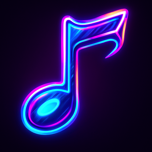 a musical note thats bright and neon thats also really cool looking.
In-Game asset.  2d.  High contrast.  No shadows