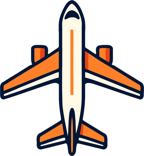 tepeden bakış uçak.
In-Game asset.  2d.  High contrast.  No shadows