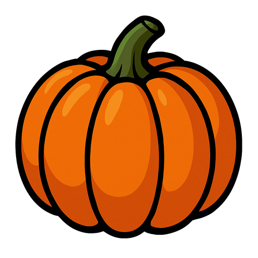 pumpkin.
In-Game asset.  2d.  High contrast.  No shadows. Realistic