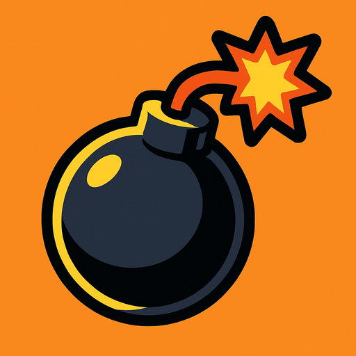 Bomba görseli ekle.
In-Game asset.  2d.  High contrast.  No shadows